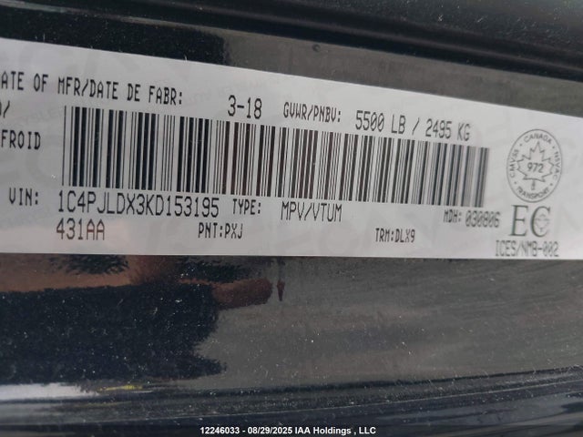 Jeep Cherokee 2019 1C4PJLDX3KD153195 Image 9