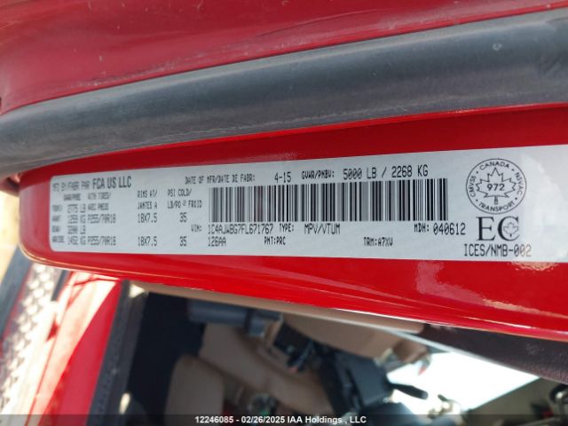 1C4AJWBG7FL671767 Jeep Wrangler Sahara