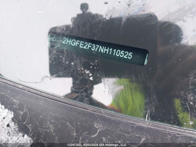 2HGFE2F37NH110525 Honda CIVIC EX