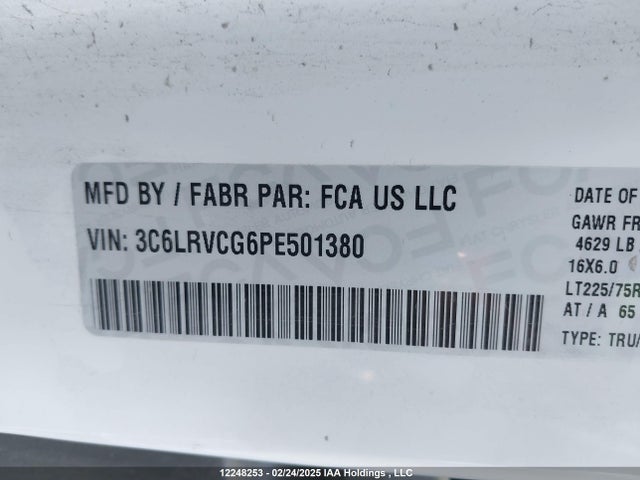3C6LRVCG6PE501380 RAM Promaster 2500