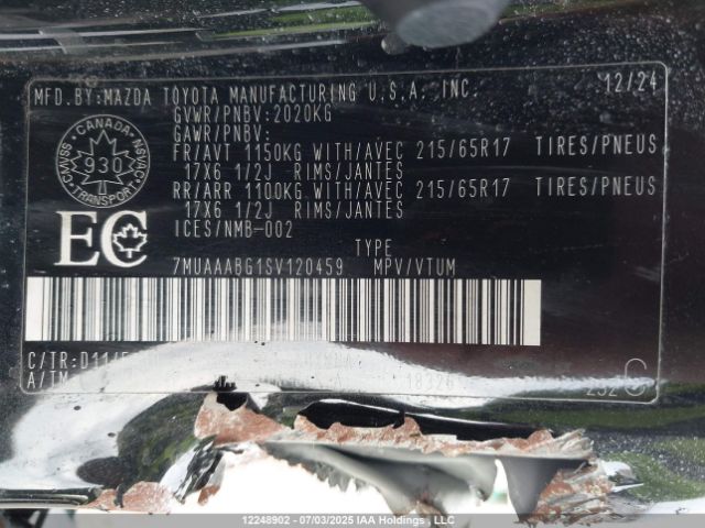 7MUAAABG1SV120459 Toyota m20a-fks