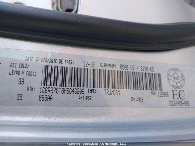 1C6RR7GT8HS646206 Dodge RAM 1500