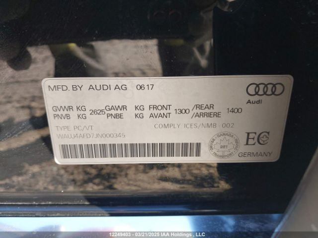 WAUJ4AFD7JN000345 Audi A8