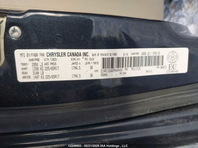 2C4RC1GG6ER449493 Chrysler Town & Country Limited
