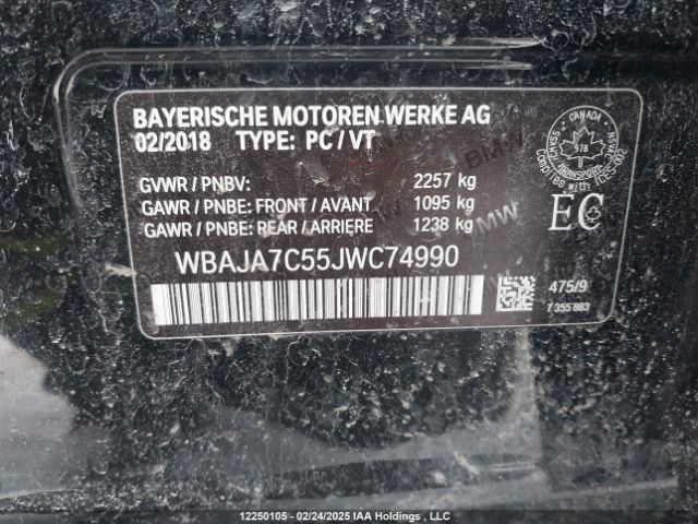WBAJA7C55JWC74990 BMW 530 XI