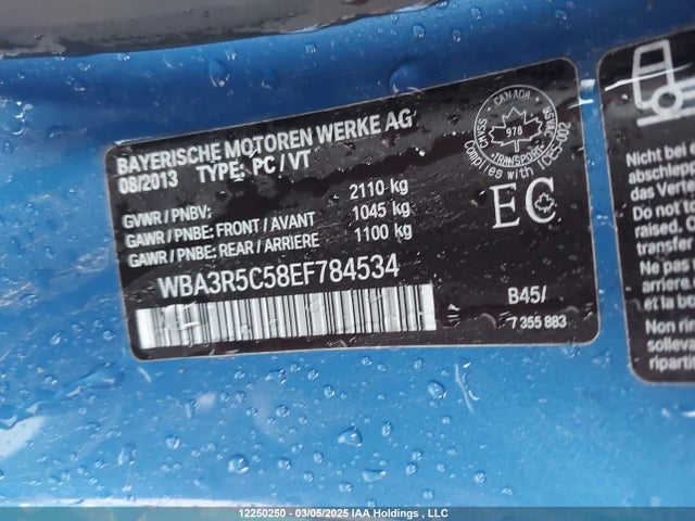 Aukcja sprzedaży 2014 Bmw 435 Xi, vin: WBA3R5C58EF784534, numer aukcji: 12250250