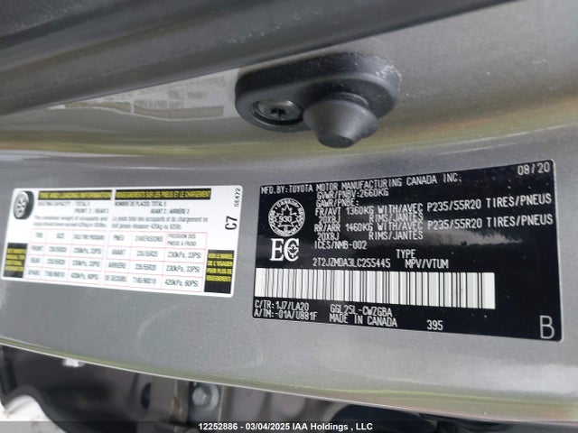 Lexus 2gr-fks 2020 2T2JZMDA3LC255445 Image 9