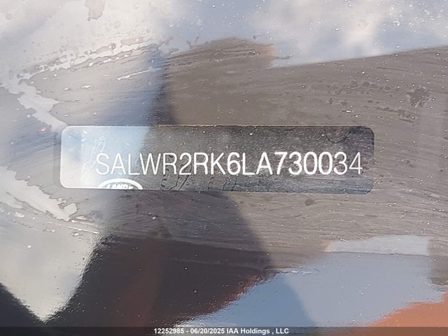 SALWR2RK6LA730034 Land Rover Range Rover Sport Hse