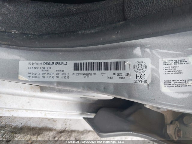 1C3CCCCG0FN606753 Chrysler 2015