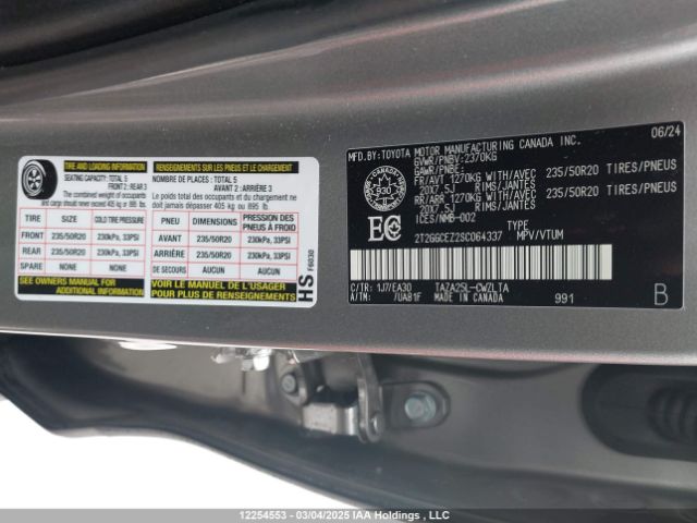 2T2GGCEZ2SC064337 Lexus Nx 350 Premium