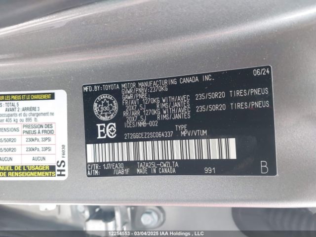 2T2GGCEZ2SC064337 Lexus Nx 350 Premium