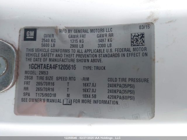 1GCHTAEA4F1205616 Chevrolet Colorado