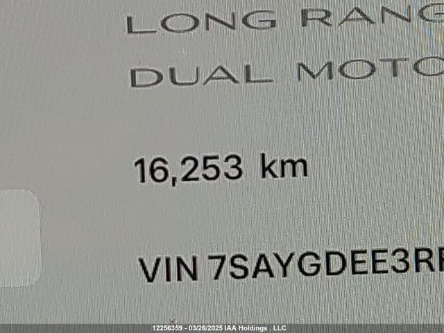 7SAYGDEE3RF098677 Tesla Model Y Long Range