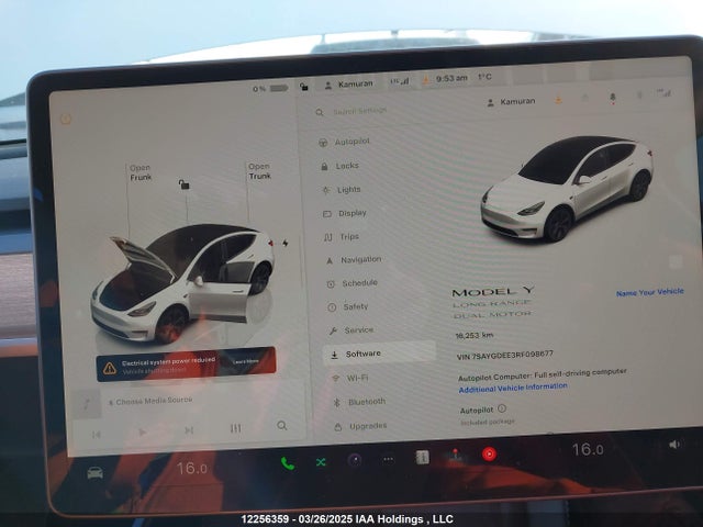 7SAYGDEE3RF098677 Tesla Model Y Long Range