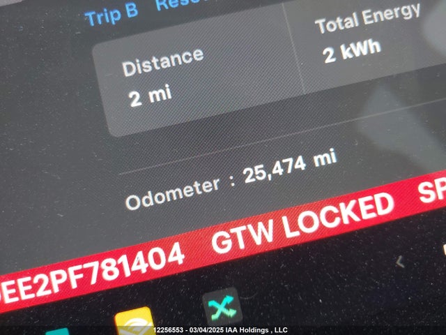 7SAYGDEE2PF781404 Tesla Model Y