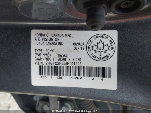 2HGFC2F55JH041223 Honda Civic Lx