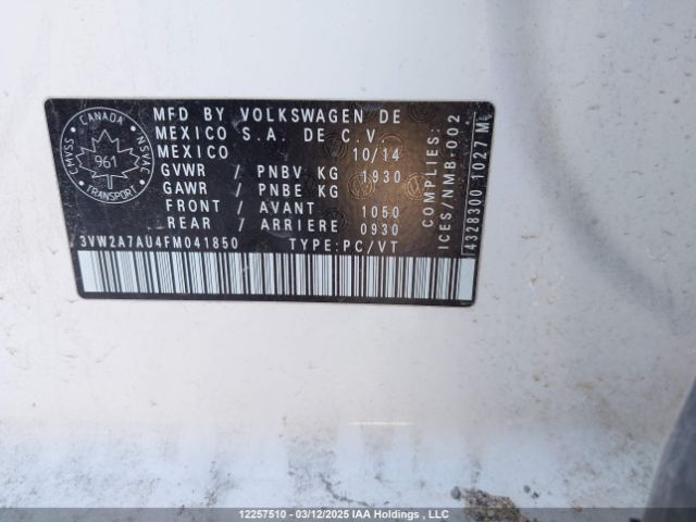 3VW2A7AU4FM041850 Volkswagen Golf Tdi
