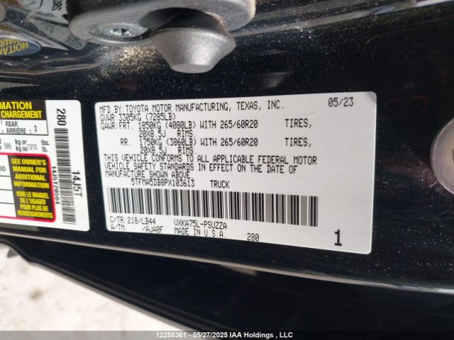5TFMA5DB8PX103613 Toyota v35a-fts