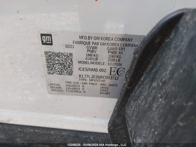 KL77LJE26RC003712 Chevrolet Trax 2rs
