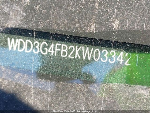 WDD3G4FB2KW033421 Mercedes-Benz A 220 4matic