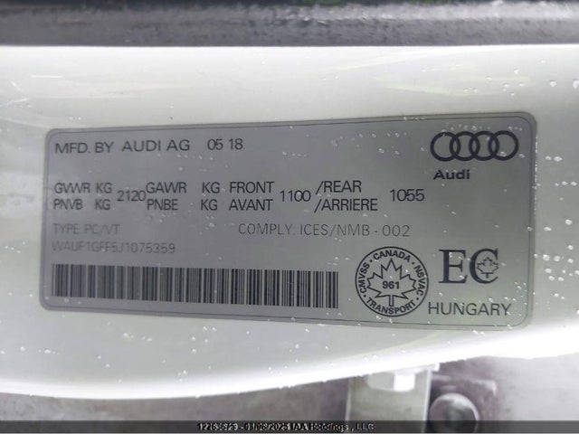 Audi S3 2018 WAUF1GFF5J1075359 Image 18