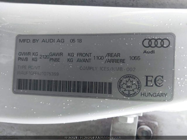 Audi S3 2018 WAUF1GFF5J1075359 Image 9
