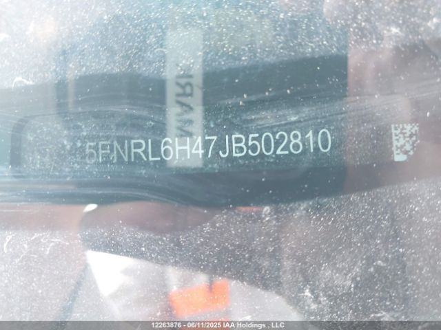 5FNRL6H47JB502810 Honda ODYSSEY EX