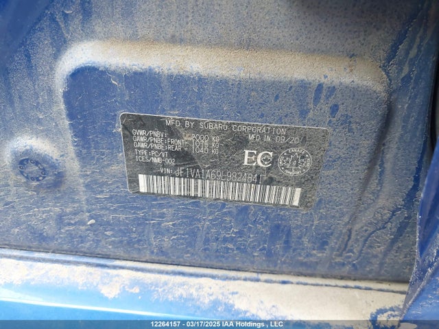 JF1VA1A69L9824841 Subaru dib