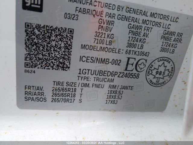 1GTUUBED6PZ240558 GMC l84