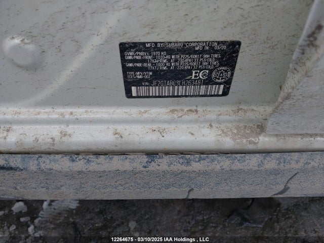Subaru Crosstrek 2020 JF2GTABC3LH263481 Image 9