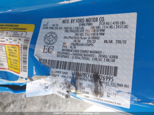 1FA6P8CF6R5426995 Ford MUSTANG GT