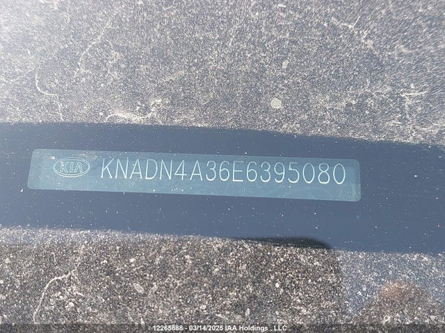KNADN4A36E6395080 KIA dohc gamma