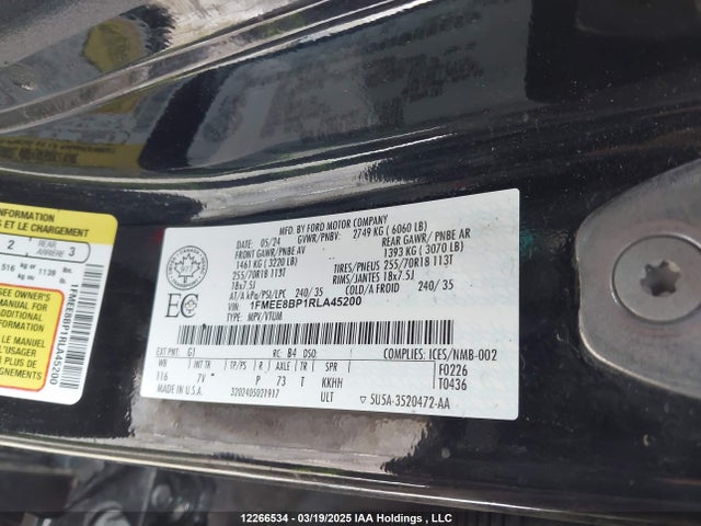 1FMEE8BP1RLA45200 Ford ecoboost