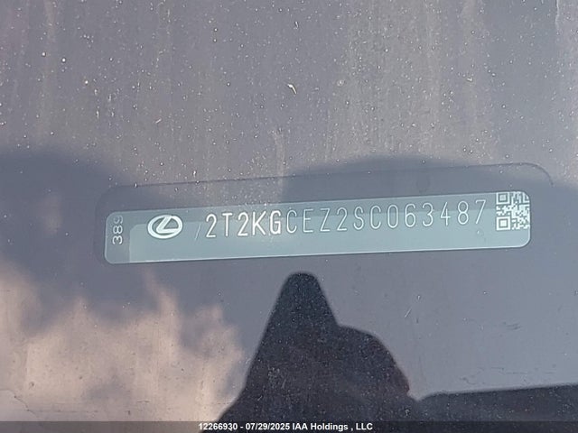Lexus t24a-fts 2025 2T2KGCEZ2SC063487 Image 9
