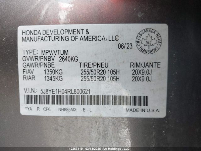 5J8YE1H04RL800621 Acura MDX A-SPEC