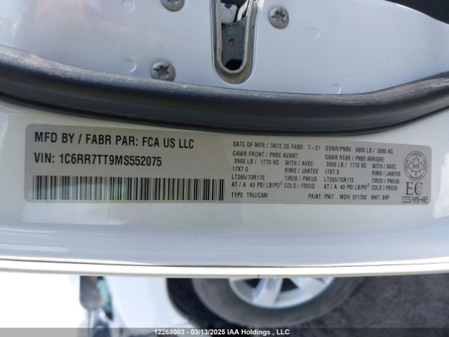1C6RR7TT9MS552075 RAM 1500 Classic Slt