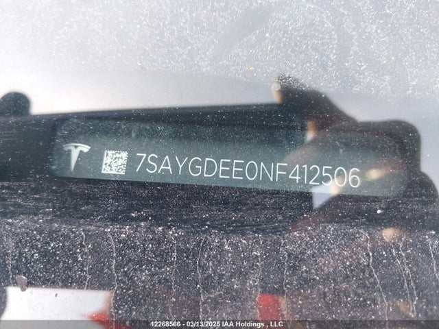 7SAYGDEE0NF412506 Tesla Model Y