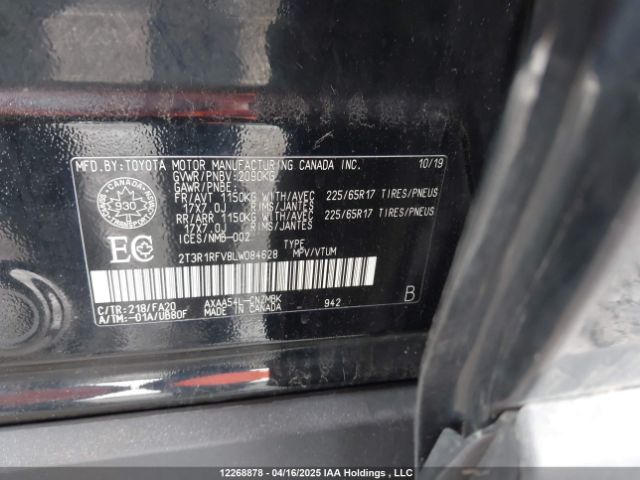 2T3R1RFV8LW084628 Toyota a25a-fks