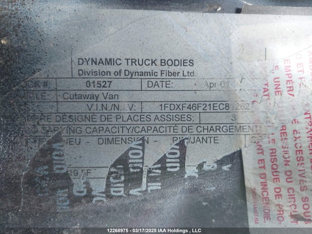 Продаж на аукціоні авто 2001 Ford F450 Super Duty, vin: 1FDXF46F21EC81282, номер лоту: 12268975