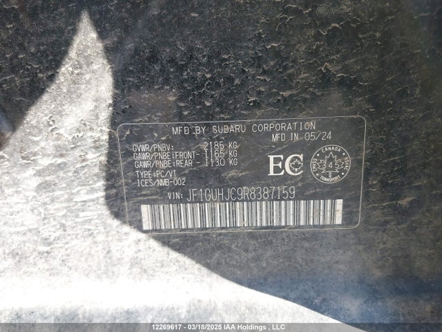 JF1GUHJC9R8387159 Subaru na