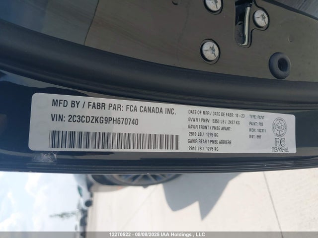 2C3CDZKG9PH670740 Dodge Challenger
