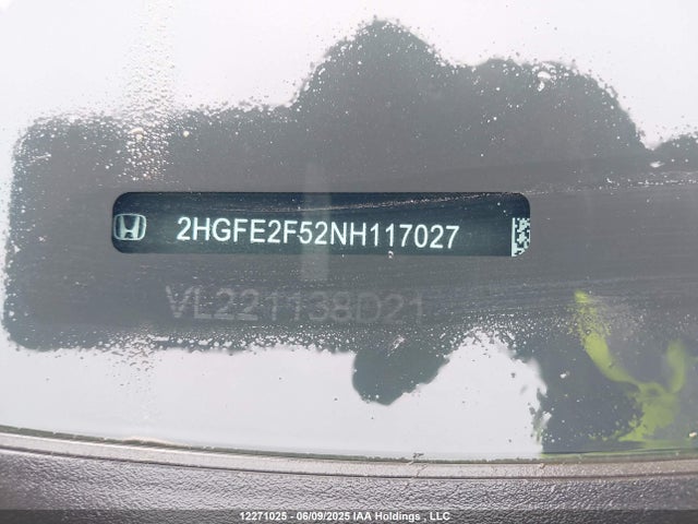 2HGFE2F52NH117027 Honda Civic