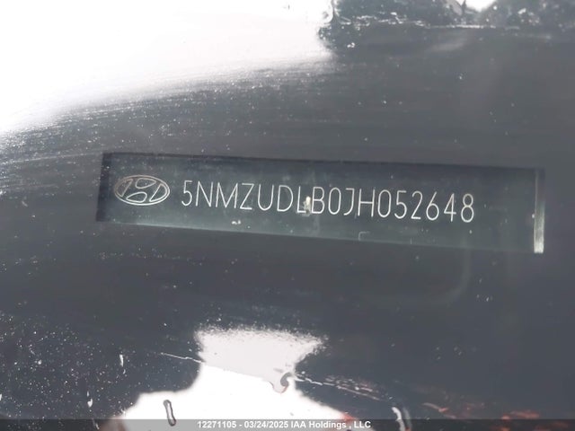 5NMZUDLB0JH052648 Hyundai gdi theta ii