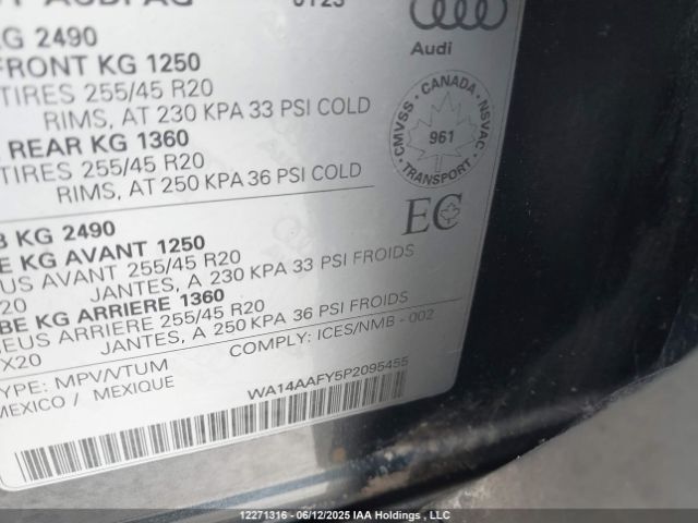 WA14AAFY5P2095455 Audi Q5 45 Progressiv