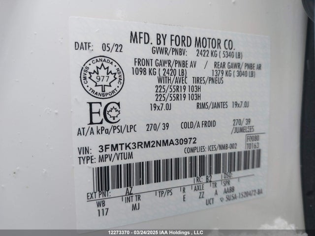 Ford Mustang Mach-E 2022 3FMTK3RM2NMA30972 Image 19
