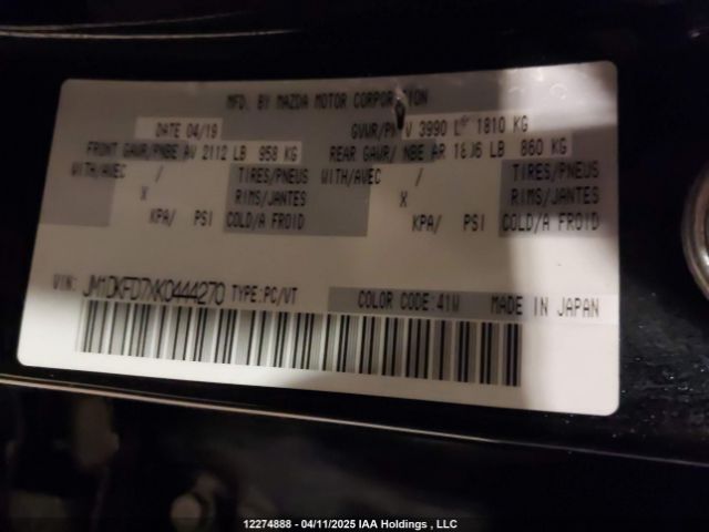 JM1DKFD7XK0444270 Mazda Cx-3 Grand Touring