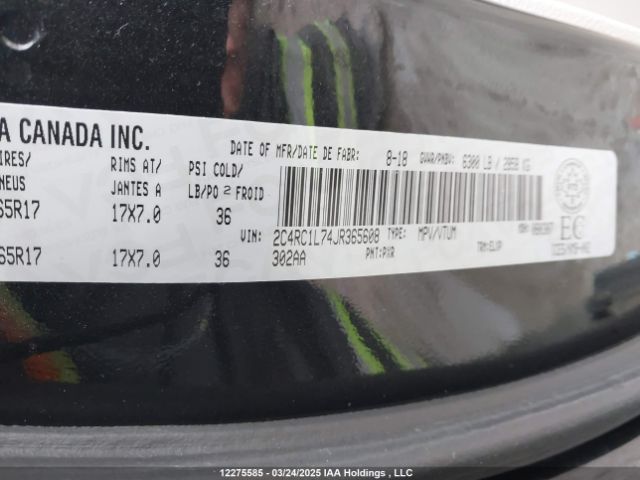 2C4RC1L74JR365608 Chrysler Pacifica