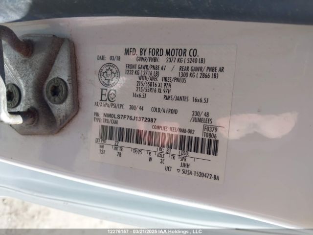 NM0LS7F76J1372987 Ford Transit Connect Xlt