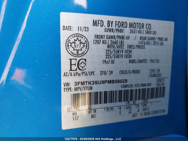 Ford Mustang Mach-E 2023 3FMTK3SU9PMB08029 Image 9