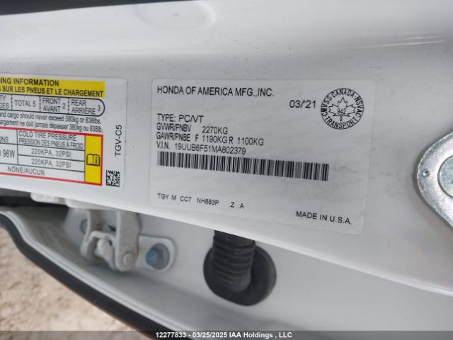 19UUB6F51MA802379 Acura k20c6